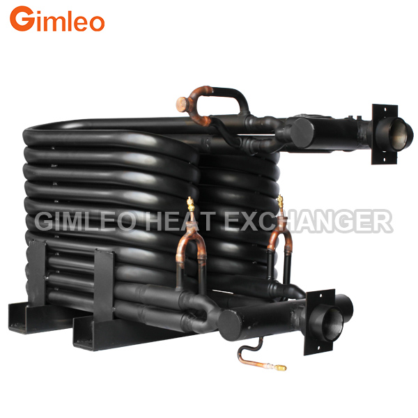 Tube In Tube Heat Exchanger For HVACR Systems 20HP 88KW Condenser Evaporator Structural Optimization Technology Patented Design