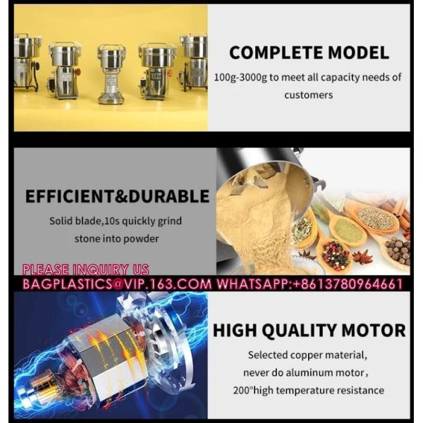 New Automatic Mini Electric Rice And Chilli Powder Grinder Household Dry Food Milling Machine For Home Use For Sale