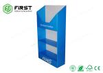 3 Tiers Corrugated Cardboard Floor Displays Stand With Customized Color Print