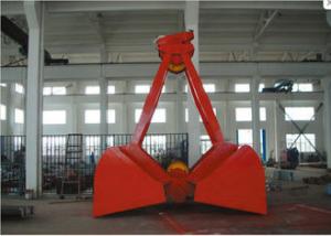 China Steel Port Clamshell Grab Bucket / Lifting Tool Excavator Clamshell Crane Bucket on sale