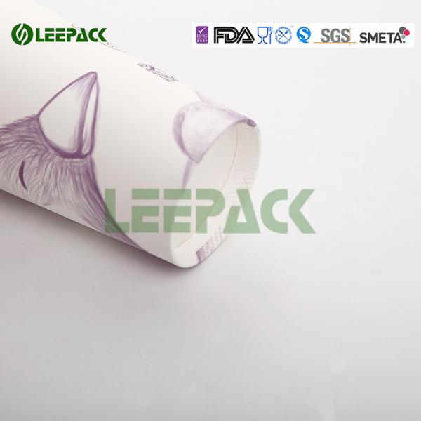 22OZ Hot Single Wall Paper Cups insulated eco disposable tea cups Bright Yellow Green Wholesale