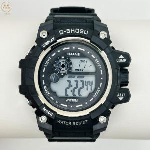 Digital Display Round Men Quartz Watch With Durable Buckle Clasp