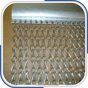 Buy cheap Customized 2.0 mm thickness aluminum double hooks chain fly screen door curtain product
