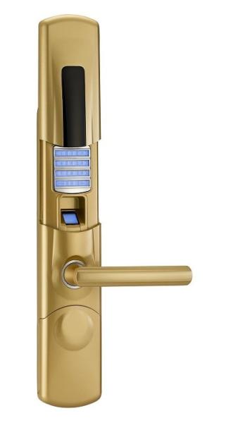 Quality Residential Fingerprint Door Locks Access Control With Mechanical Key for sale