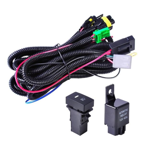 Quality H11 Fog Light Lamp Industrial Wire Harness With LED Indicators AT 12V Relay for sale