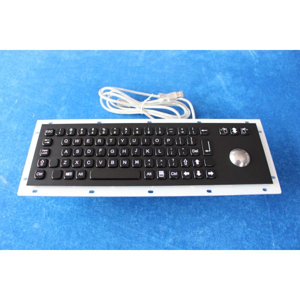 Custom SS Vandalproof Sealed Black Metal Keyboard Interface PS2 / Usb Available