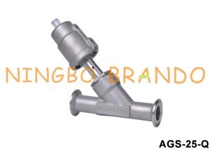 China DN25 PN16 Tri Clamp Pneumatic Angle Seat Valve Single Action on sale