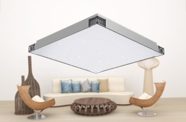 No Flickering WIFI Ceiling Light , Square LED Ceiling Lights No Blue Light Hazard