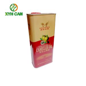 China Rectangular Tin Containers Cylinder Shape 5L Printed Containers ROHS Approved on sale