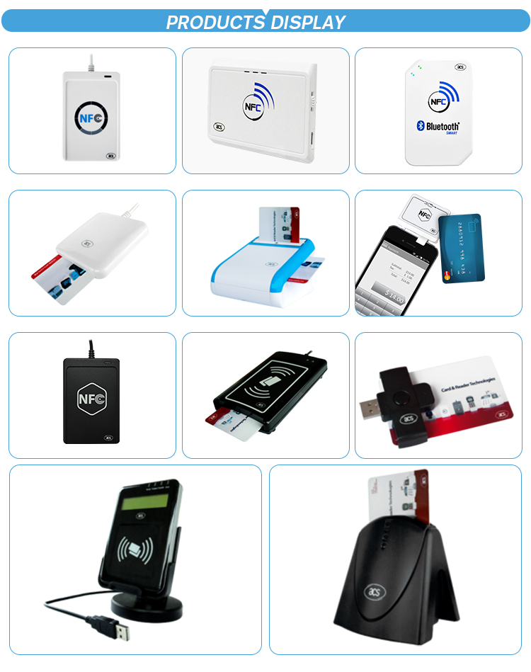 Wireless Bluetooth NFC Card Reader IOS Android ACR1311U-N2 81g Weight