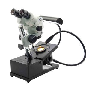 Buy cheap Gemology Microscope With binocular lens 4 light illumination 7-45X R1A-15 product