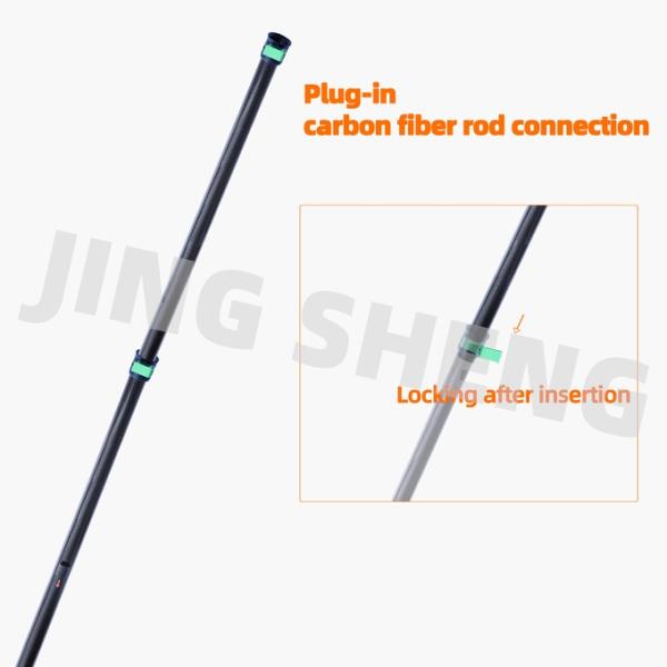 ODM Gutter Vacuum Pole 15ft Carbon Fibre Gutter Pole For Villa Roof Drain