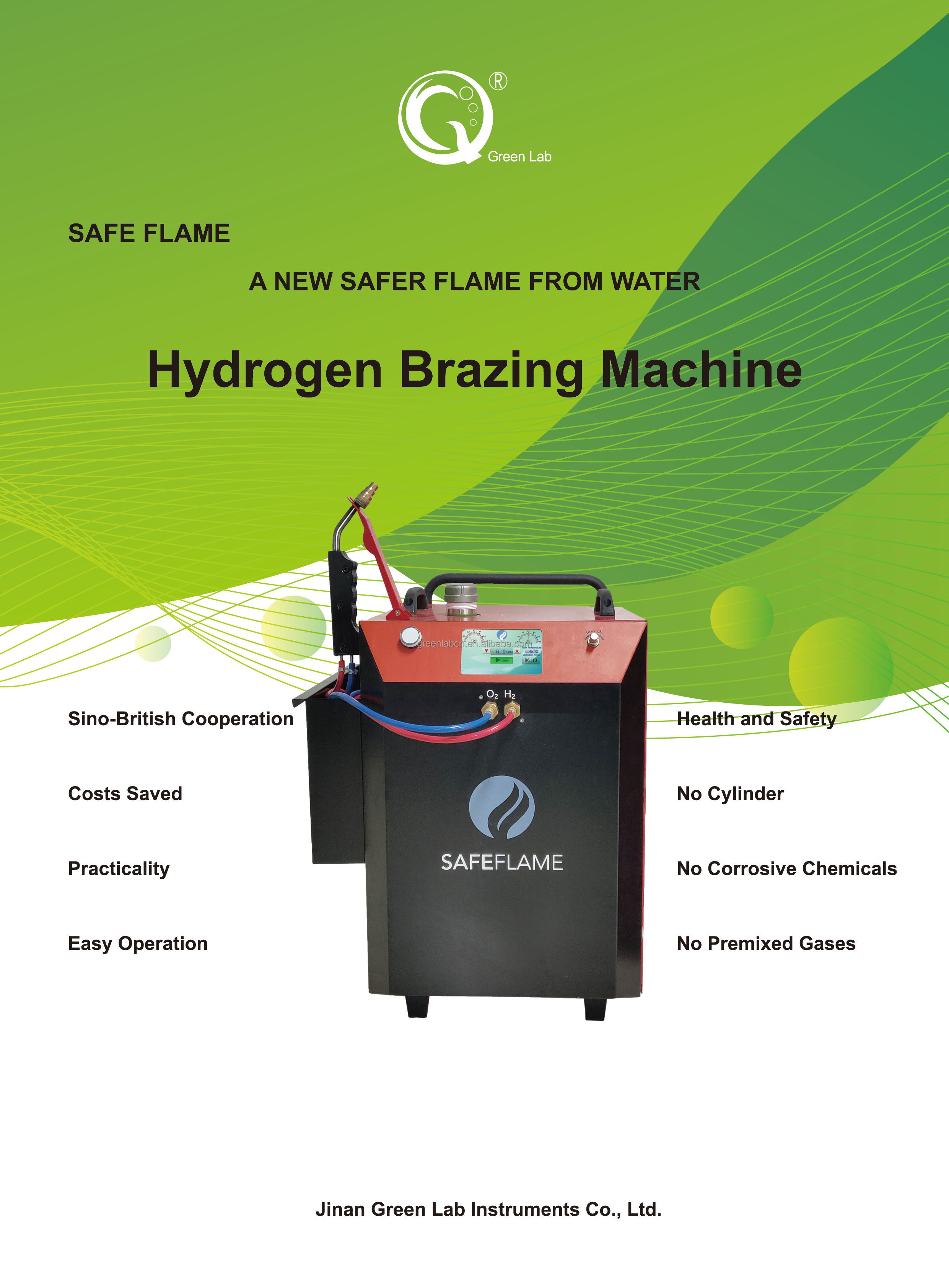 Safeflame Gas Flame Torch Welding Machine For Diamond Brazing Oxygen Hydrogen Generator