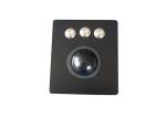 Mechanical Trackball Industrial Pointing Device Vandal Proof With Black Titanium