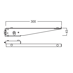 Shelf Bracket on 3x3M Aluminum System Booth on Tradeshow Fair, 30cm Bracket of