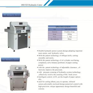 China 480mm  Hydraulic Paper Cutting Machine  for Photo Paper, PVC, Cardboard / Hydraulic Paper Cutter / on sale