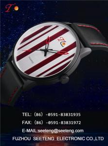 PU leather strap  with alloy case and color  band  special design dial watch