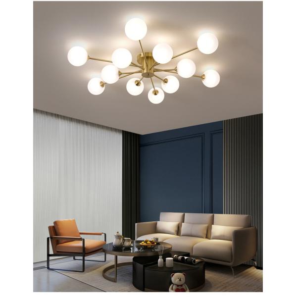 LED Chandelier For Living Room Bedroom Dining Room Kitchen Glass Ball Ceiling Lamp(WH-MI-418)