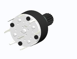 Buy cheap 16mm Digital Rotary Switch Channel Selecting Band RS16211 OEM ODM product