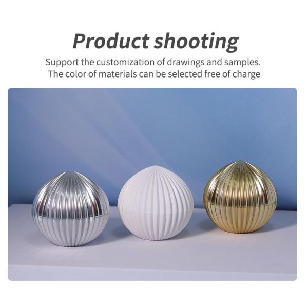 10g Cream Bottle Gold Silver Spherical Cream Cap for ABS Plastic Cosmetic Packaging Supplies