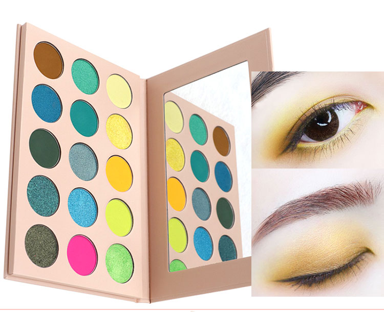 High quality Custom your brand private label make up palette eye shadow with your logo