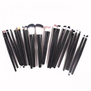 China Black Synthetic Makeup Brushes Set , 22 Pieces Makeup Brush Set Foundation on sale