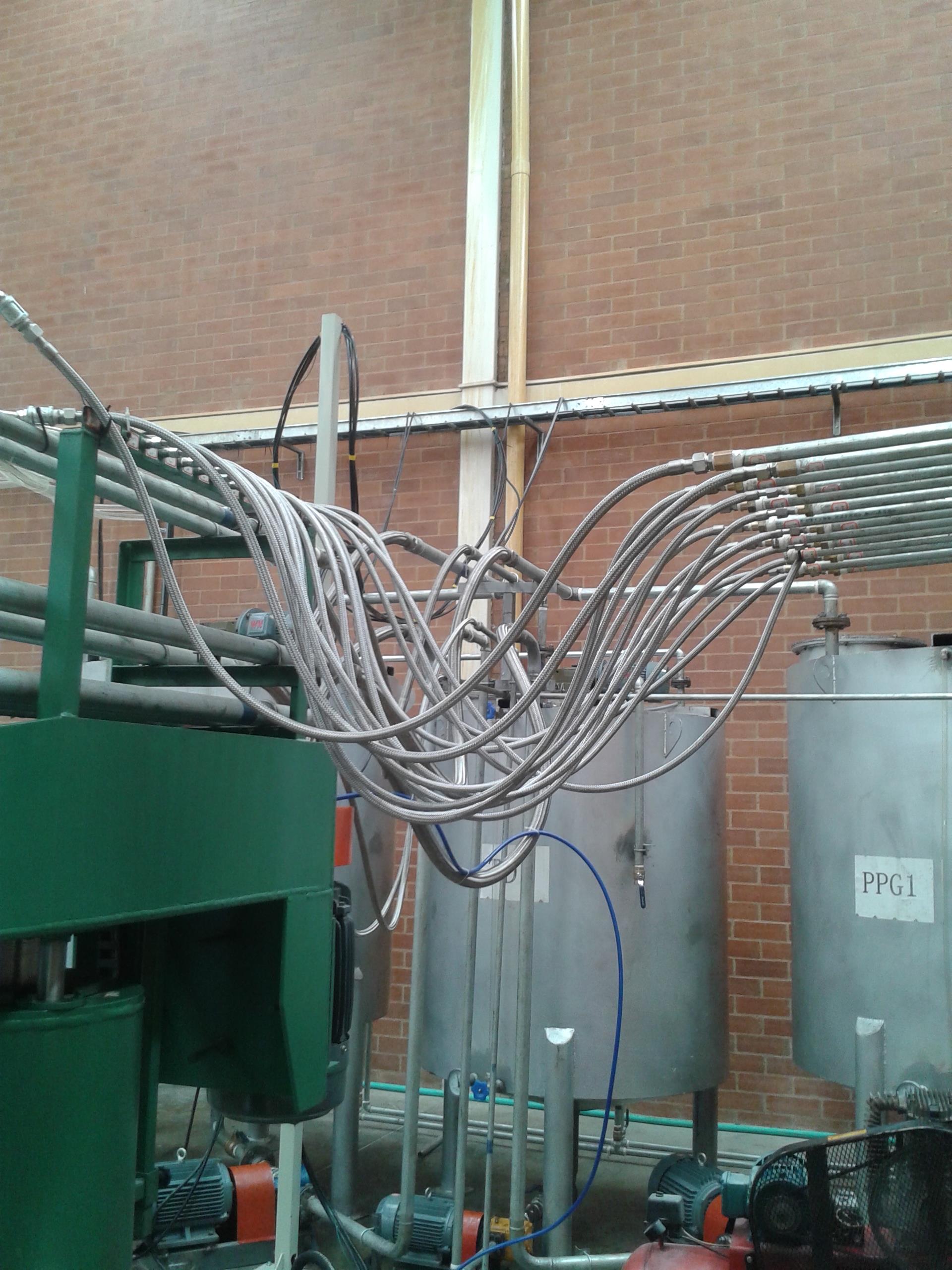 Automatic Foam Box Making Production Line For Mattress , 7.5kw 60Kg / M³