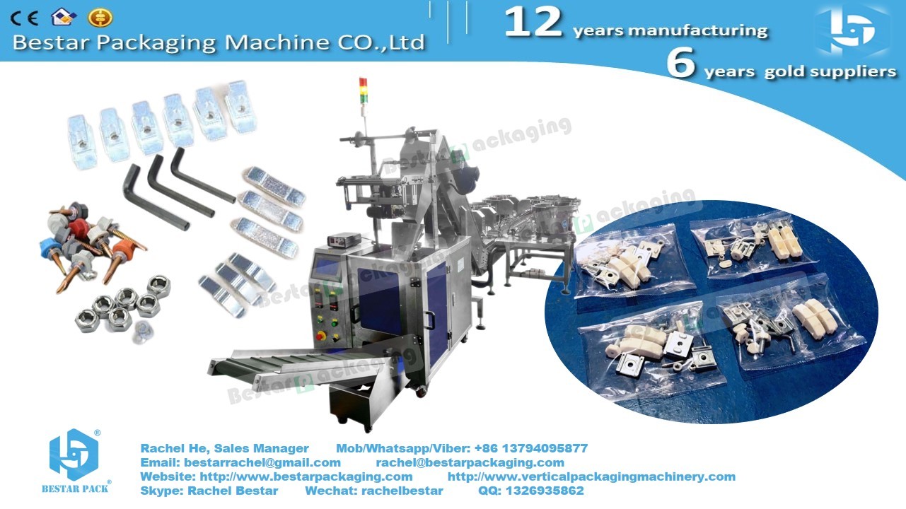 Packing machine for 10 kinds of hardware mixing in one bag