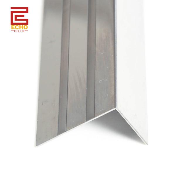 Quality Non Slip Stair Nosing Trim Stainless Steel Tile Stair Edge Trim Corrosion Resistant for sale