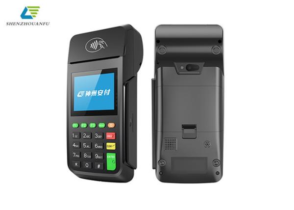 Quality 60 Hz Android Mobile Pos Terminal Black Color With Card Reader for sale