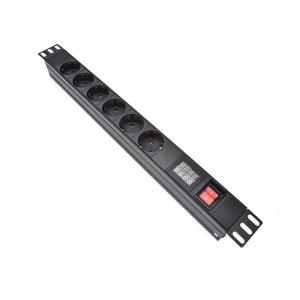 Buy cheap 6 Way Germany Type PDU Extension Socket With On/Off Switch, Timer product