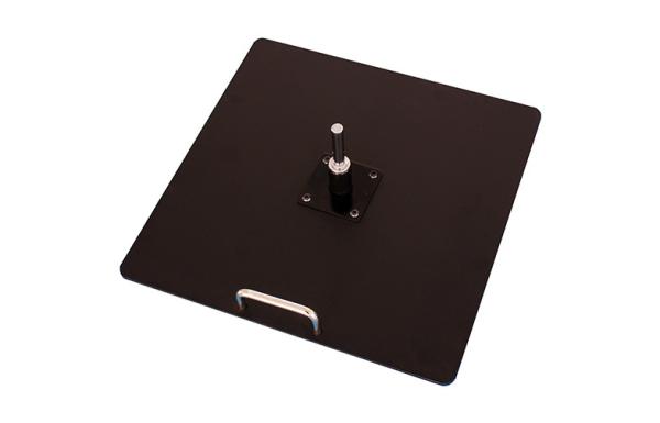 55 x 55 x 0.8 cm Square Metal Plate Base With Convenient Handle , 15KG