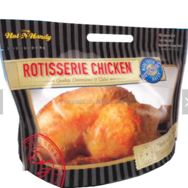Transparent Ziplock Reusable Hot Chicken Bag Odorless For Food Delivery