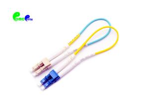 LC SM 9 /125 2mm / 0.9mm Fiber Optic Loopback Cable LSZH Collocated with 10G or 40G or 100G LC/UPC interface transceiver
