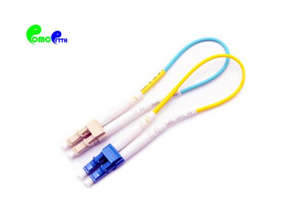 Quality LC SM 9 /125 2mm / 0.9mm Fiber Optic Loopback Cable LSZH Collocated with 10G or 40G or 100G LC/UPC interface transceiver for sale