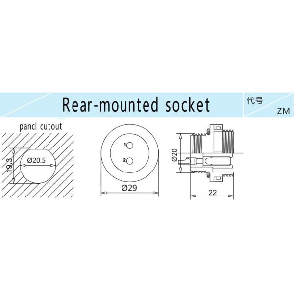 SD20 TP ZM 2-14 Pin Plastic Electrical Connectors Male Plug Female Socket Connector