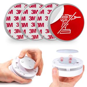 China Nickel Coated Smoke Detector Mounting Kit for Fire House Alarms without Drilling on sale
