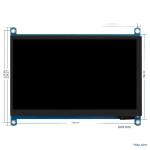 7in Raspberry PI TFT Display Touchscreen 6 O'Clock Viewing
