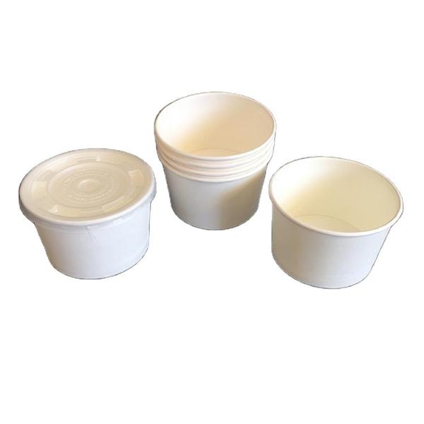 Quality Disposable Paper Bowl 350ml PE Coated For Customization Print for sale