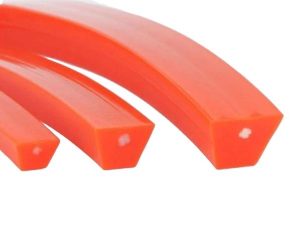 Quality Red Color Polyurethane V Belt A B C Size 30m 50m/roll High Tension Resistance for sale