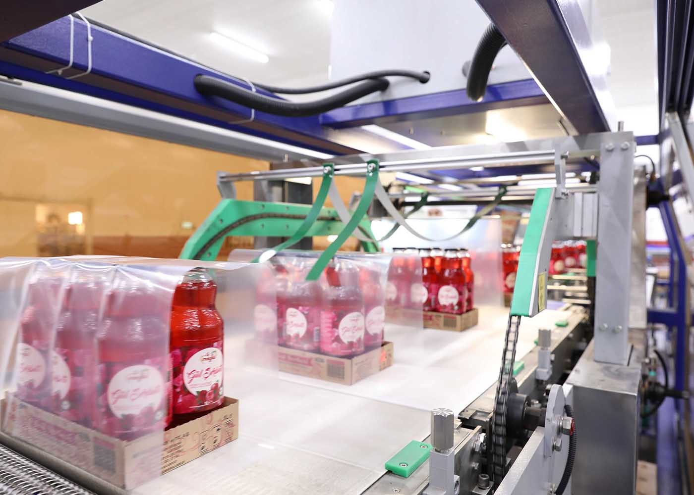 High Speed Automatic Milk Bottle Shrink Wrap Machine With 12 Months Warranty
