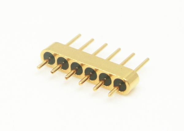 Quality 6 Pins Hermetic Glass To Metal Seal Connectors Multi-pin Headers  Spacing 1.27mm for sale