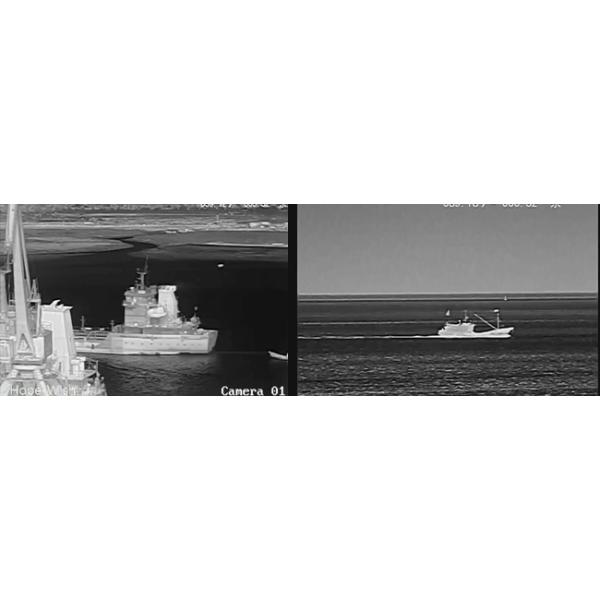 Weatherproof IP 66 PTZ Thermal Imaging Security Camera With Zoom Lens