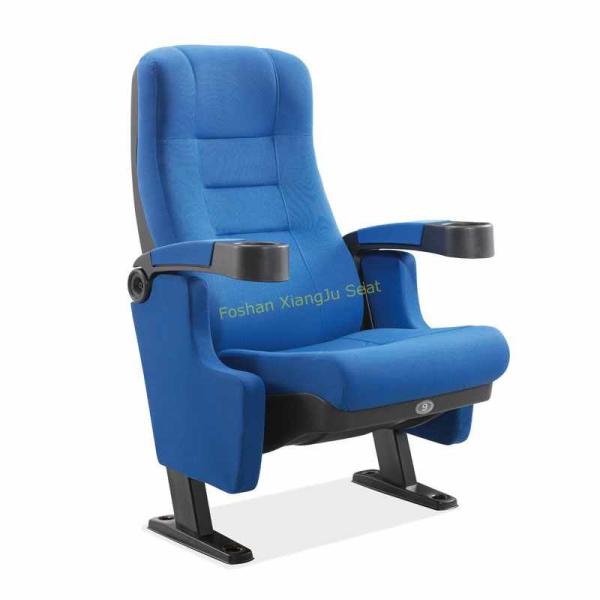 Quality Tip Up Gravity Seat Returning Mechanism Leisure Movie Theater Seats Blue Color for sale