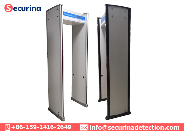 Full Body Walk Through Security Detector Door Frame Arched Metal Scaner 8 Zones