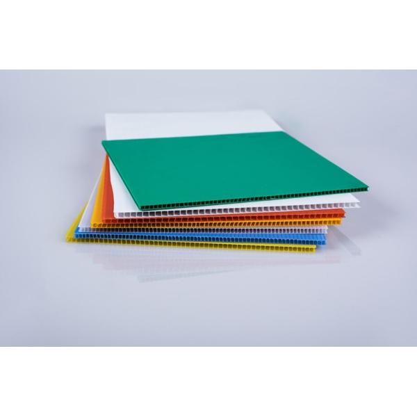 Customized Plastic Corrugated Sheet Green 4mm PP Plastic Hollow Sheet Corflute Sign