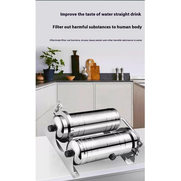 Double Core Ultrafiltration Water Filter Home Carbon Sediment Filter Water Purifier