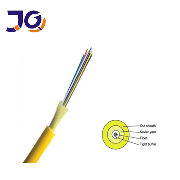 2KM LSZH Tight Buffer 12 Core Indoor Fiber Optic Cable