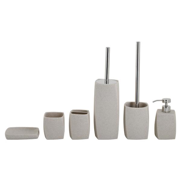 Quality Twist Square Shape Sandstone Bath countertop Set For Hotel Home bathroom for sale