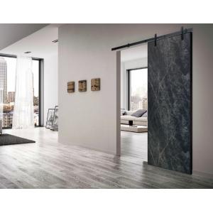 China 45MM Thickness HPL Aluminum Frame Barn Door Sliding Door for House on sale